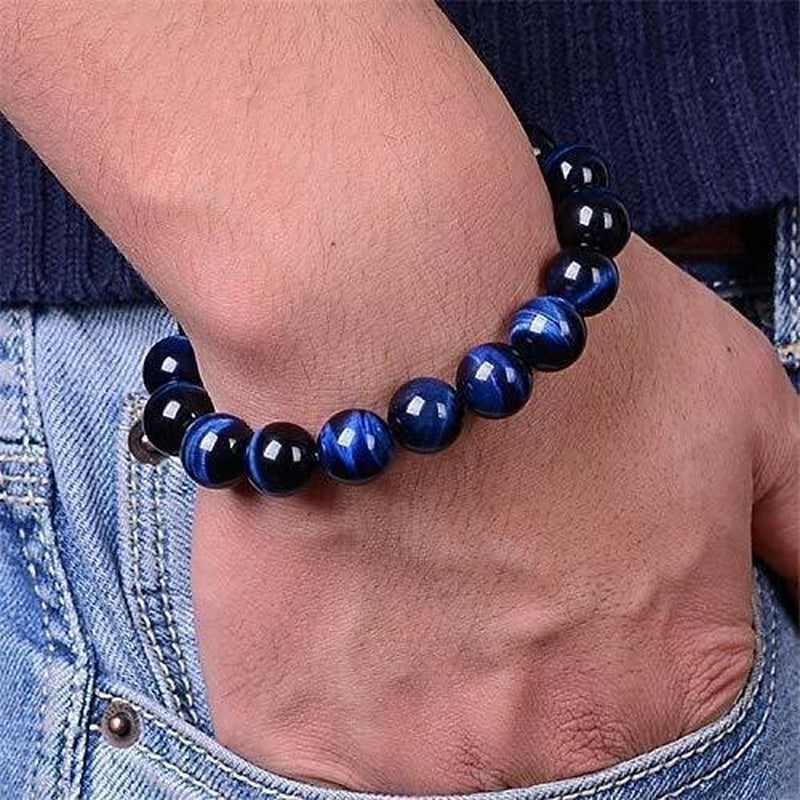 BudaBlue, Brazalete para Mujer y Hombre piedra Natural